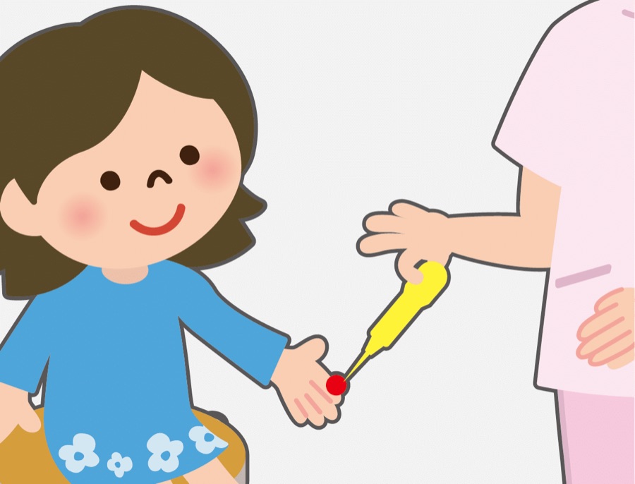指先採血のイメージ